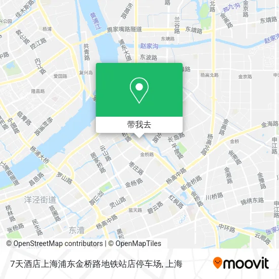 7天酒店上海浦东金桥路地铁站店停车场地图