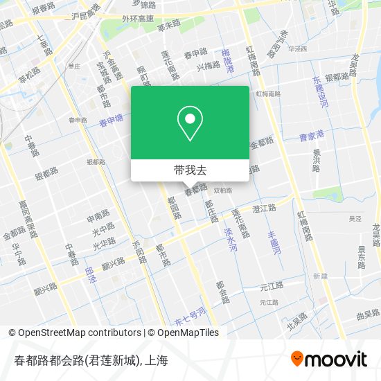 春都路都会路(君莲新城)地图