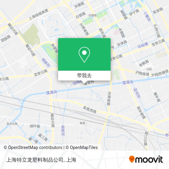 上海特立龙塑料制品公司地图