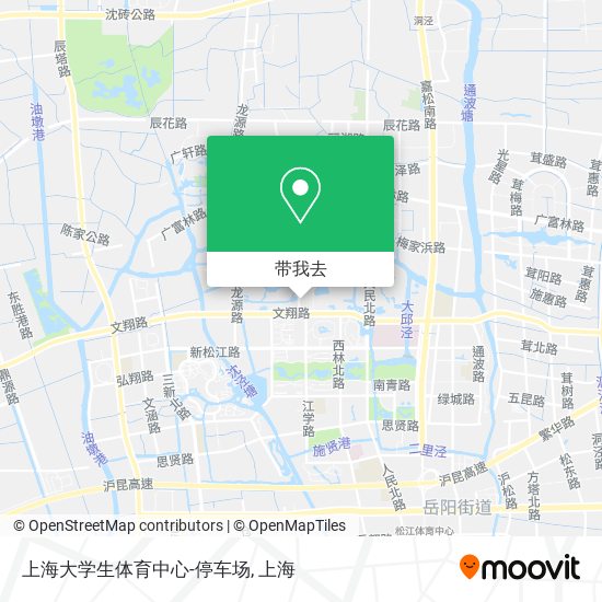 上海大学生体育中心-停车场地图