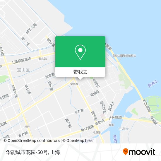 华能城市花园-50号地图