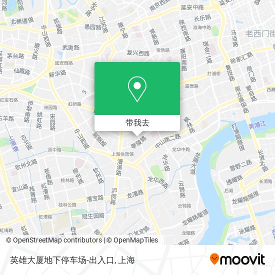 英雄大厦地下停车场-出入口地图