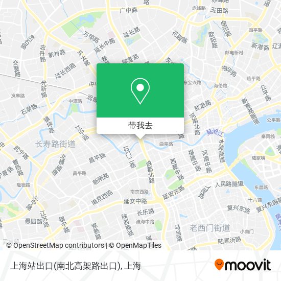 上海站出口(南北高架路出口)地图