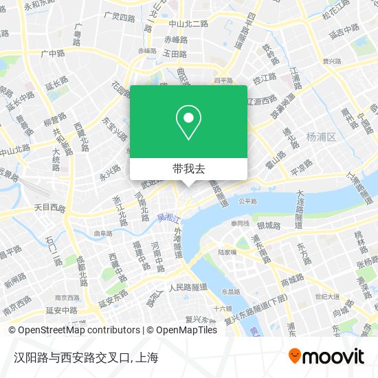汉阳路与西安路交叉口地图