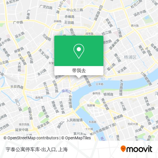 宇泰公寓停车库-出入口地图