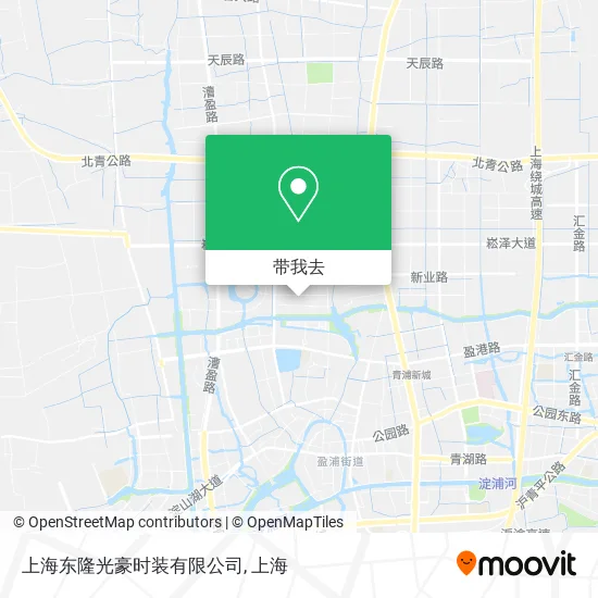 上海东隆光豪时装有限公司地图