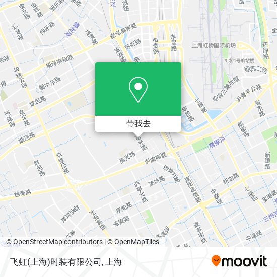 飞虹(上海)时装有限公司地图