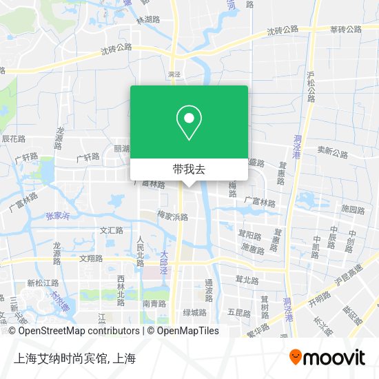 上海艾纳时尚宾馆地图