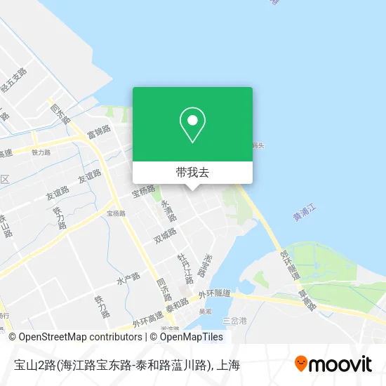 宝山2路(海江路宝东路-泰和路蕰川路)地图