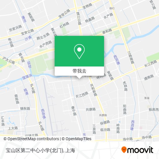 宝山区第二中心小学(北门)地图