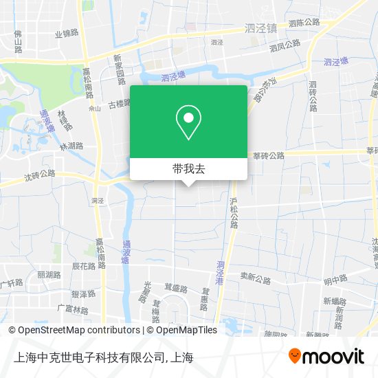 上海中克世电子科技有限公司地图