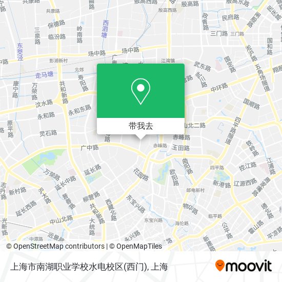 上海市南湖职业学校水电校区(西门)地图