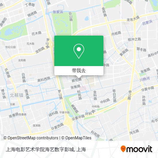 上海电影艺术学院海艺数字影城地图