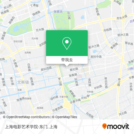 上海电影艺术学院-东门地图