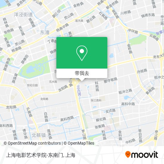 上海电影艺术学院-东南门地图