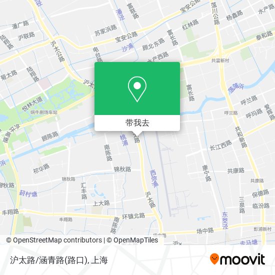 沪太路/涵青路(路口)地图