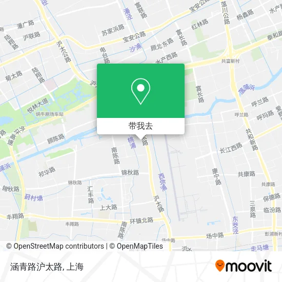 涵青路沪太路地图