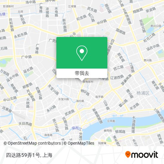 四达路59弄1号地图