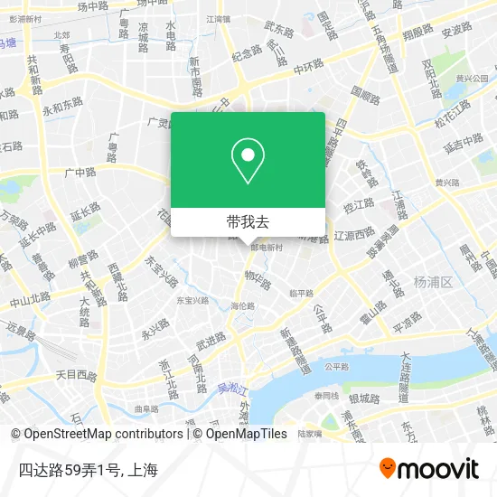 四达路59弄1号地图