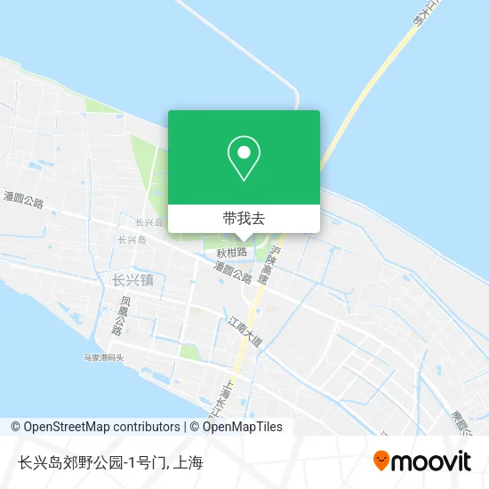长兴岛郊野公园-1号门地图