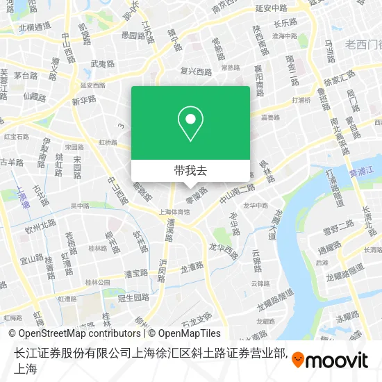 长江证券股份有限公司上海徐汇区斜土路证券营业部地图