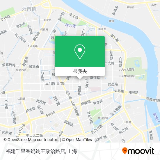 福建千里香馄饨王政治路店地图