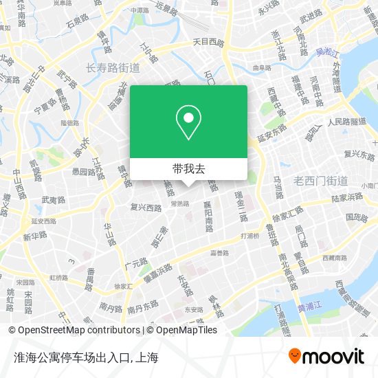 淮海公寓停车场出入口地图