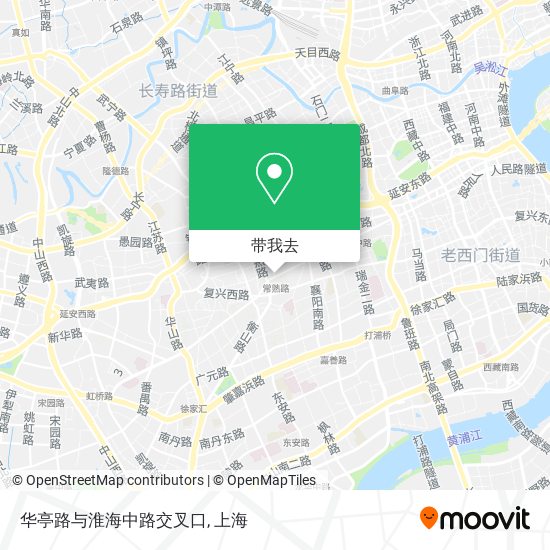 华亭路与淮海中路交叉口地图
