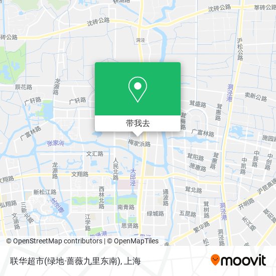 联华超市(绿地·蔷薇九里东南)地图