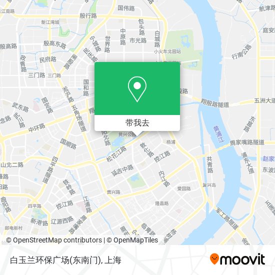 白玉兰环保广场(东南门)地图