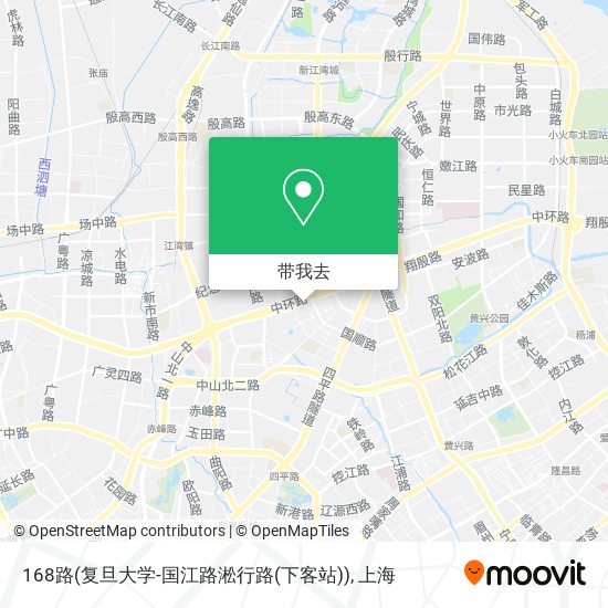 168路(复旦大学-国江路淞行路(下客站))地图