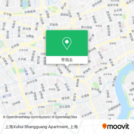 上海Xuhui Shangguang Apartment地图