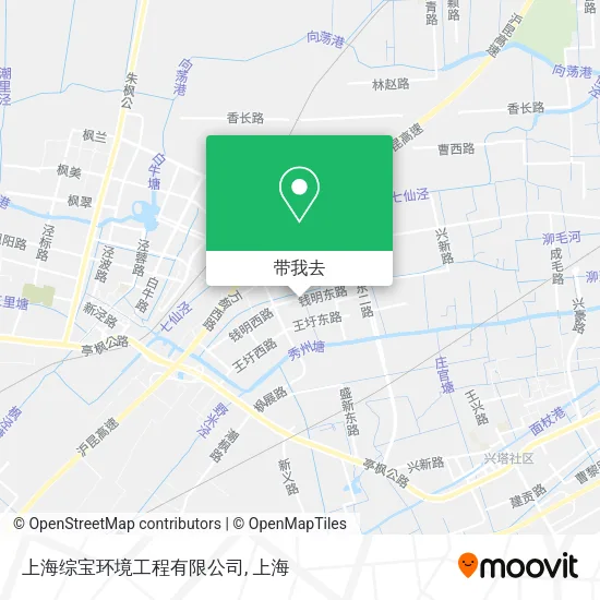 上海综宝环境工程有限公司地图
