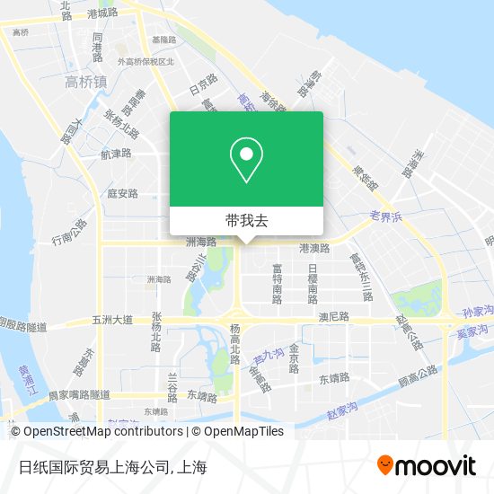 日纸国际贸易上海公司地图