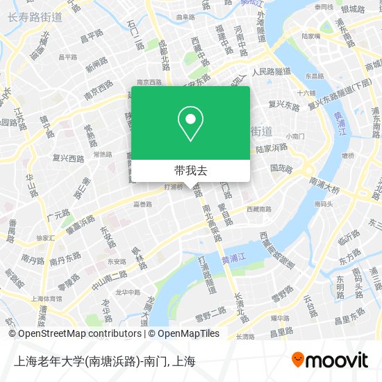 上海老年大学(南塘浜路)-南门地图
