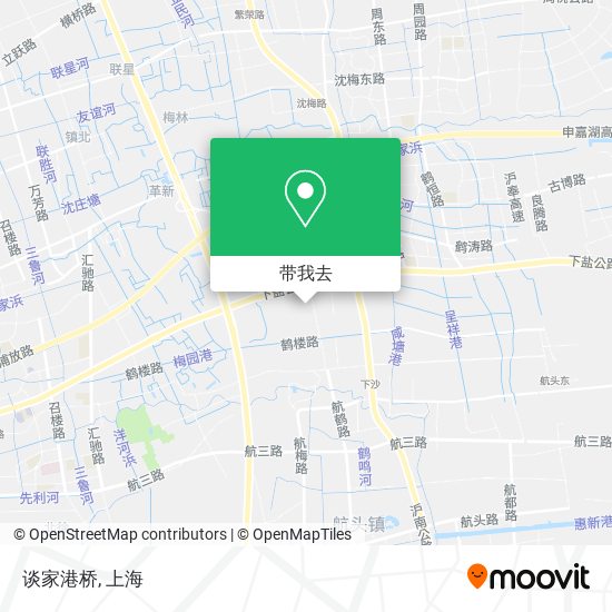 谈家港桥地图