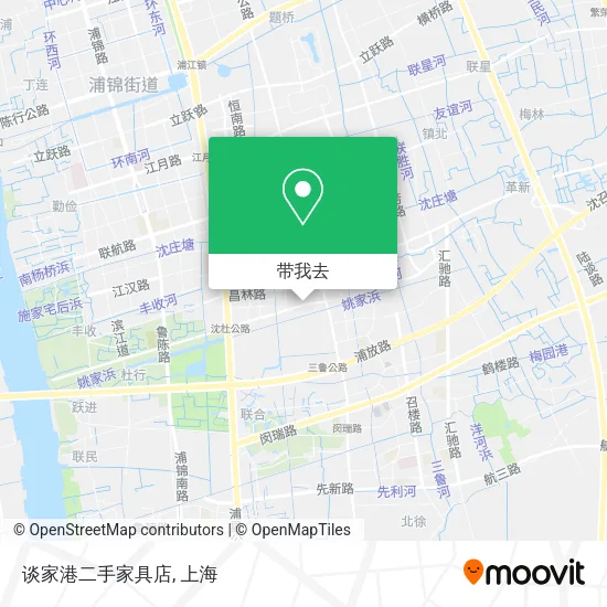 谈家港二手家具店地图