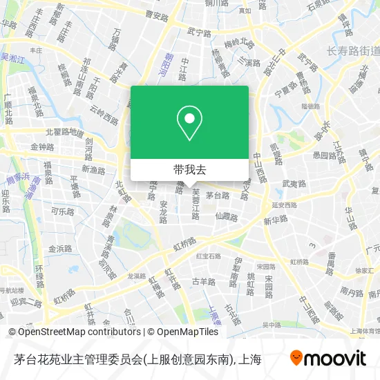 茅台花苑业主管理委员会(上服创意园东南)地图