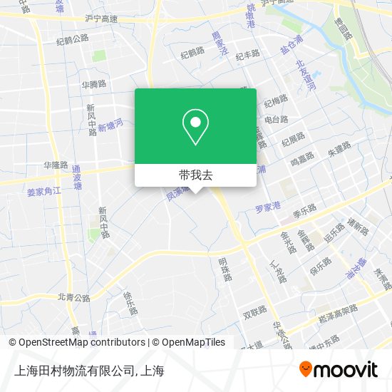上海田村物流有限公司地图