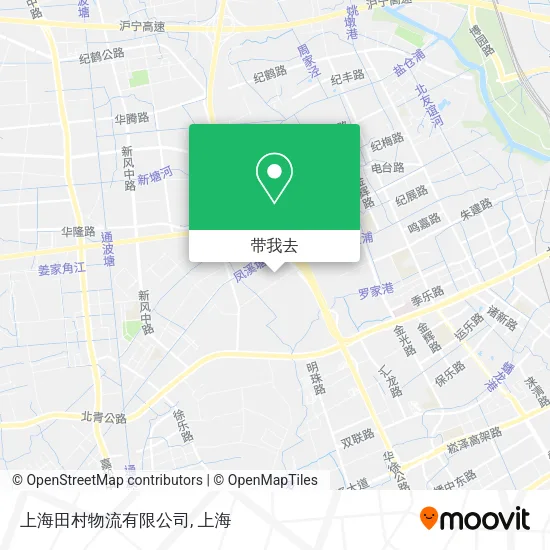上海田村物流有限公司地图