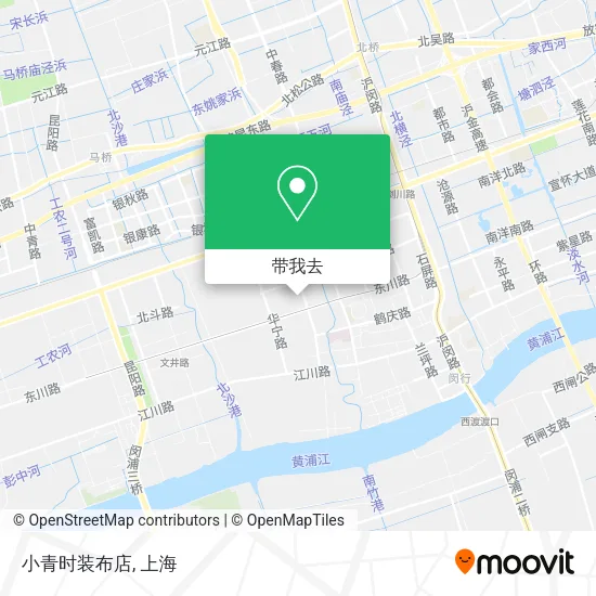 小青时装布店地图