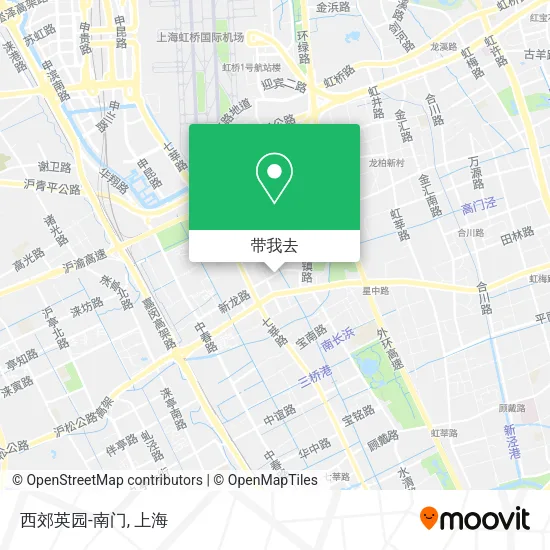 西郊英园-南门地图