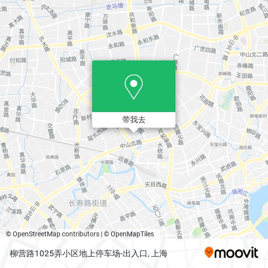 柳营路1025弄小区地上停车场-出入口地图