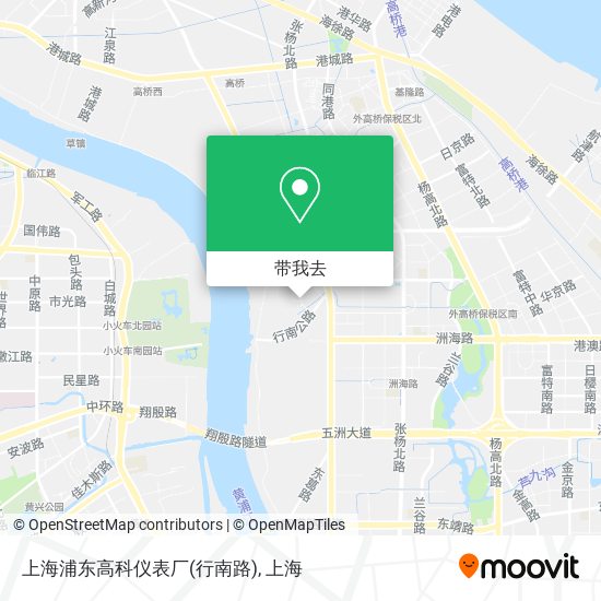 上海浦东高科仪表厂(行南路)地图