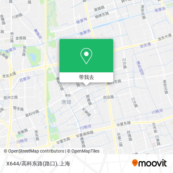 X644/高科东路(路口)地图
