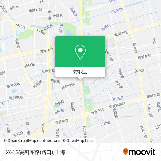 X645/高科东路(路口)地图