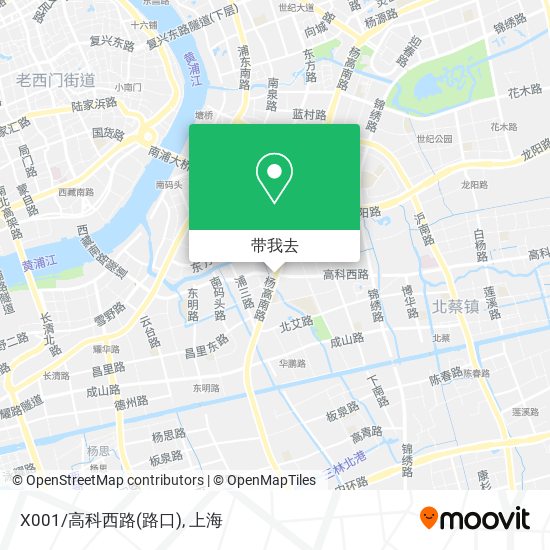 X001/高科西路(路口)地图