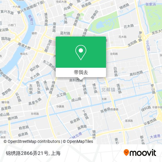 锦绣路2866弄21号地图