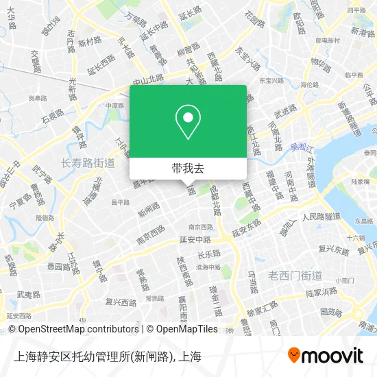 上海静安区托幼管理所(新闸路)地图