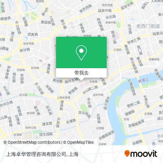 上海卓华管理咨询有限公司地图